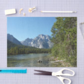 Leigh Lake at Grand Teton Nationalpark Seidenpapier (Handwerk)
