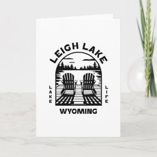 Leigh Lake Wyoming Outdoors Vintage 2  Karte