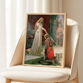Leighton Accolade Knighting Art Pre Raphaelite Poster