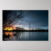 Leighton Buzzard Winter Sunrise (7797) Poster (Vorne)
