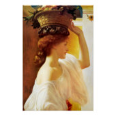 Leighton Eucharis Girl mit Obstkorb Poster (Vorderseite)