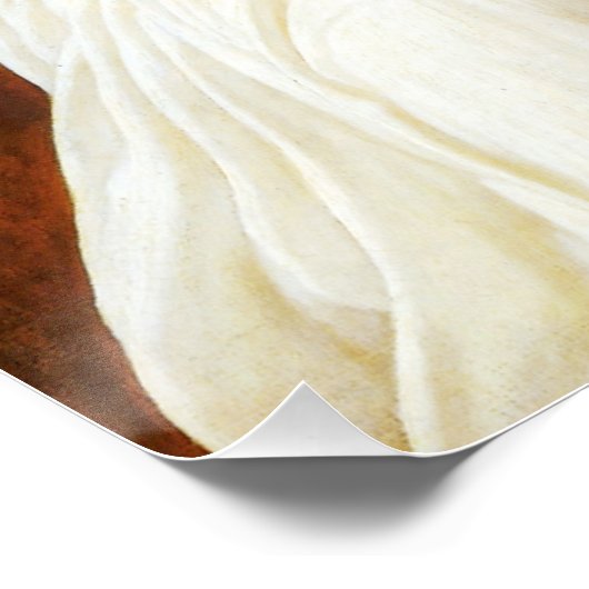 Leighton Eucharis Girl mit Obstkorb Poster (Ecke)