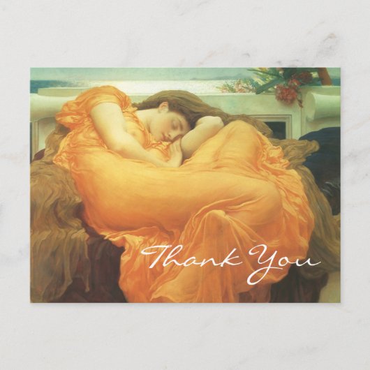 Leightons Flaming June Postkarte (Vorderseite)