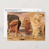 Leightons griechische Mädchen Postkarte (Vorne/Hinten)