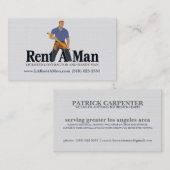 Leih eine männliche Visitenkarte (Vorne/Hinten)