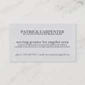 Leih eine männliche Visitenkarte (Rückseite)