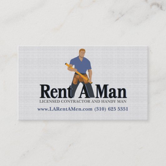 Leih eine männliche Visitenkarte (Vorderseite)