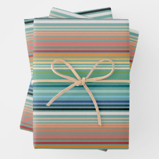 Leihpapier für Streifen Geschenkpapier Set