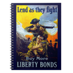 Leiht, während sie kämpfen ~ Kauft mehr Liberty Bo Notizblock