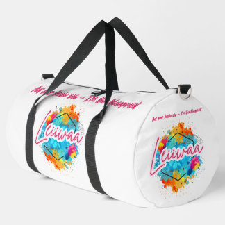 LEIIWAA Gym Bag – "Not Your Basic Sis – I'm the Bl Duffle Bag