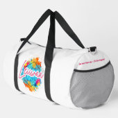 LEIIWAA Gym Bag – "Not Your Basic Sis – I'm the Bl Duffle Bag (Rechte Ecke)