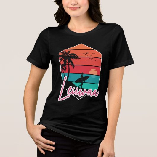 LEIIWAA – Island Girl  Tri-Blend Shirt (Vorderseite)