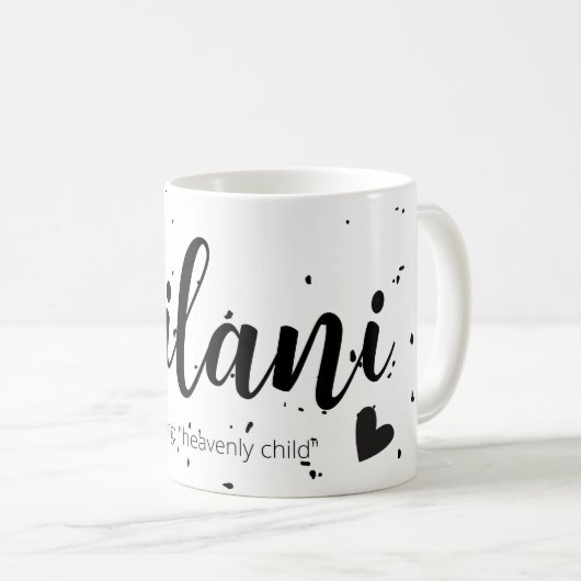 Leilani Name Bedeutung Minimal Moderne Tasse Cup G (VorderseiteRechts)