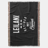 Leilani Personalisiert Name Geburtstagsgeschenk Decke (Vorderseite Vertikal)