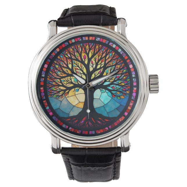 Leimbäume Armbanduhr (Vorderseite)