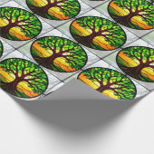 Leimbäume Geschenkpapier (Ecke)