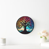 Leimbäume Runde Wanduhr (Zuhause)