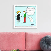 Leine Canvas drucken - schönes Kleid Leinwanddruck (Insitu (Wohnzimmer))