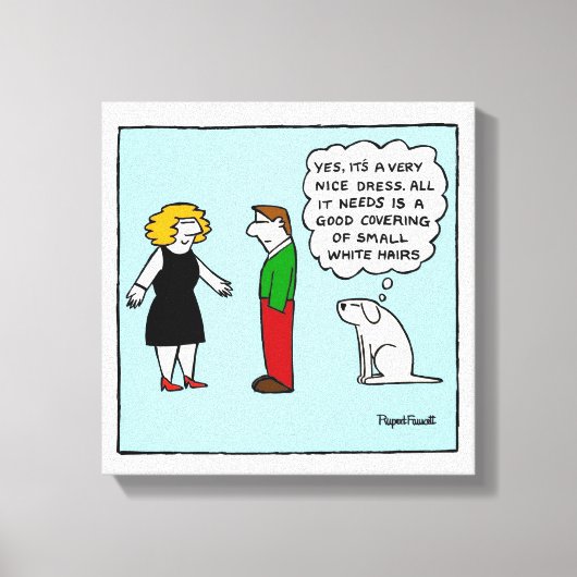 Leine Canvas drucken - schönes Kleid Leinwanddruck (Vorderseite)