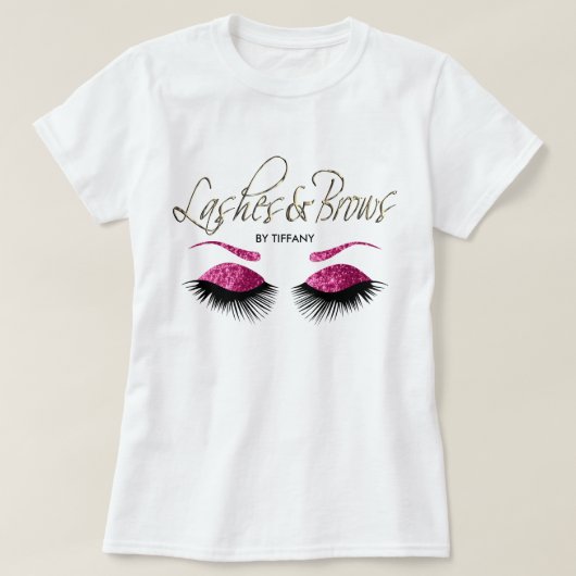 Leine und Brocken - rosa T-Shirt (Design vorne)