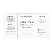 Leinen 4oz Sprühflaschen-Etikett (Vorne)