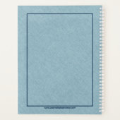 Leinen aus hellblauen Imitaten und blaue Kraken Planer (Rückseite)