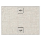 Leinen-Logo-Geschäftsfördermaterial Tischdecke (Vorderseite (Horizontal))