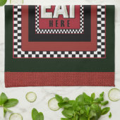 Leinen Look Retro Unterwäsche Küchenhandtücher Geschirrtuch (Gefaltet)