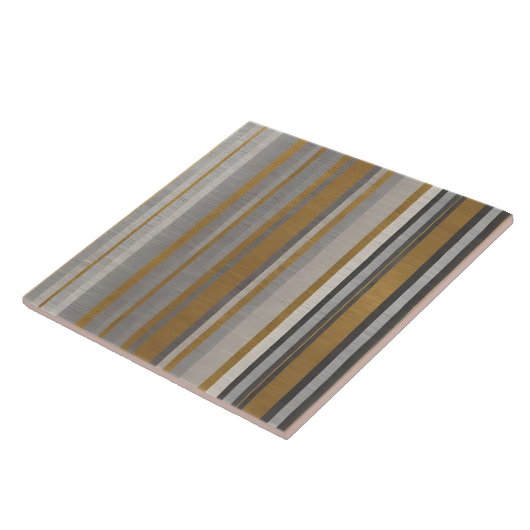 Leinen Luxus Moderne Silber Gold Textur Kollektion Fliese (Seite)