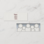 Leinen Mini Visitenkarte (Vorne/Hinten)