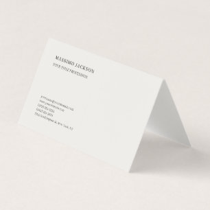 Leinen Minimalistischer Klassischer Einfacher Prof Visitenkarten