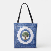 Leinen- und Korktasche Azulejo Tasche (Rückseite)