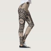 Leinen und Spitzen Leggings (Rechts)