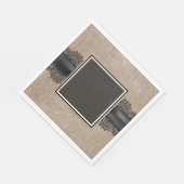 Leinen und Spitzen Serviette (Ecke)