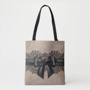 Leinen und Spitzen Tasche