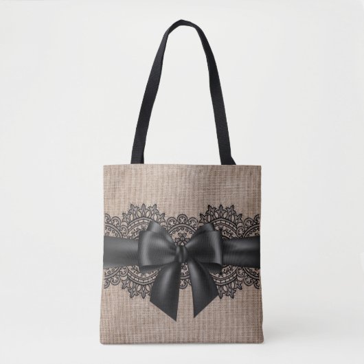 Leinen und Spitzen Tasche (Vorderseite)