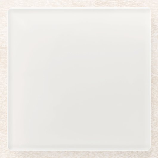 Leinen weiß, cremefarben glasuntersetzer (Vorderseite)