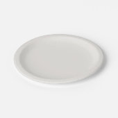 Leinen weiß, cremefarben pappteller (Schrägansicht)