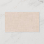 Leinenbeschaffenheitsmuster Visitenkarte (Rückseite)