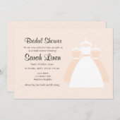 Leinencreme Custom Brautparty lädt ein Einladung (Vorne/Hinten)