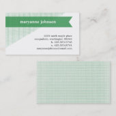 Leinenfahnen-persönliche Telefonkarte Telefonnummerkarte (Vorne/Hinten)