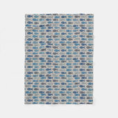 Leinenfische Fleecedecke (Vorderseite)