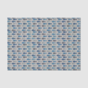Leinenfische Seidenpapier