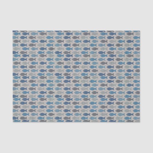 Leinenfische Seidenpapier (Vorderseite)