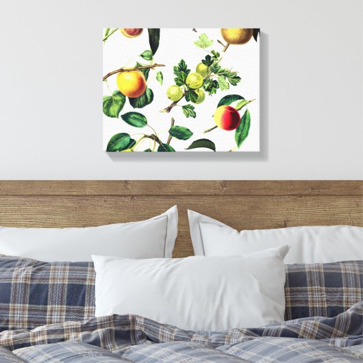 Leinenfruchtdesign Leinwanddruck (Insitu (Schlafzimmer))