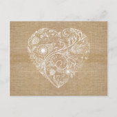 Leinengrünstiger Blume Postkarte (Vorderseite)