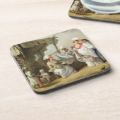 Leinenmarkt, Roseau, Dominica, c.1780 (Öl kann an Untersetzer (Linke Seite)