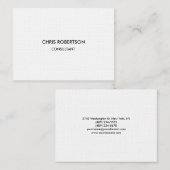 Leinenpapier Chubby Chic Moderne Visitenkarte (Vorne/Hinten)