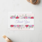 Leinenpapier-Flasche Vielen Dank Note Card Mitteilungskarte (Vorderseite/Rückseite Beispiel)