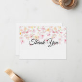 Leinenpapier-Flasche Vielen Dank Note Card Mitteilungskarte (Vorderseite/Rückseite Beispiel)